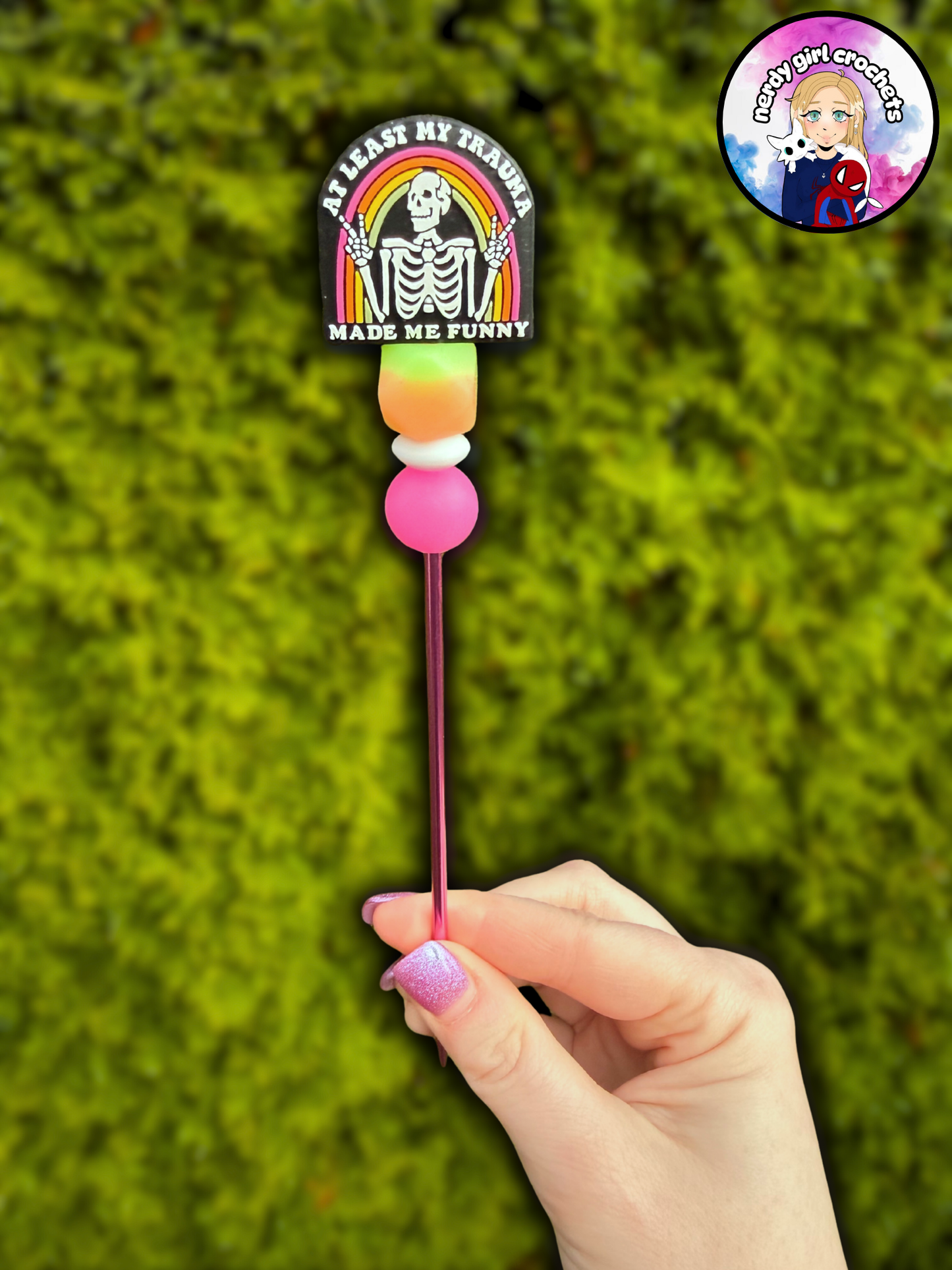 Skeleton Humor Sewing Stick