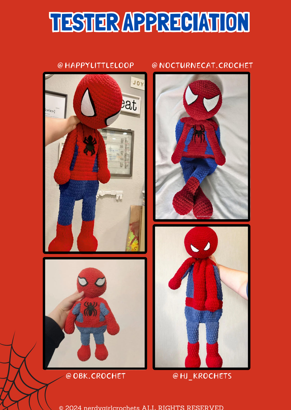 Web Slinger Hugger Snuggler Crochet Pattern