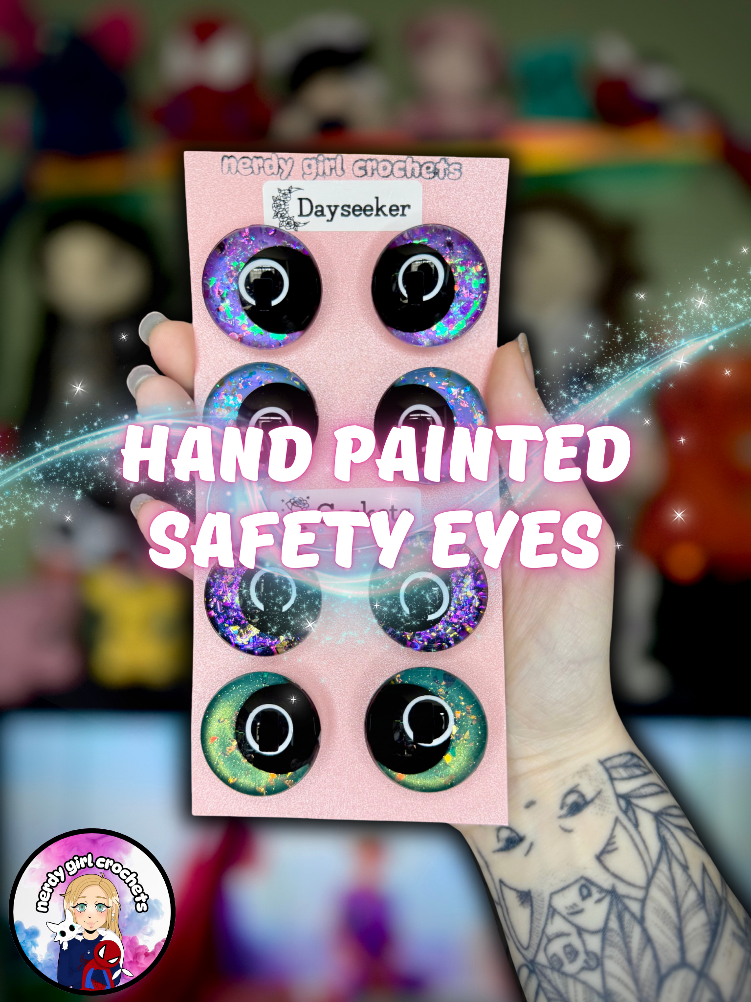 Hand Painted Safety Eyes! – Nerdy Girl Crochets
