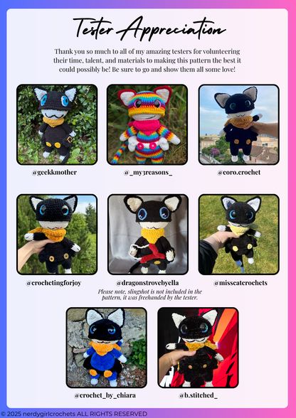 Zorro the Bandit Kitty Crochet Pattern