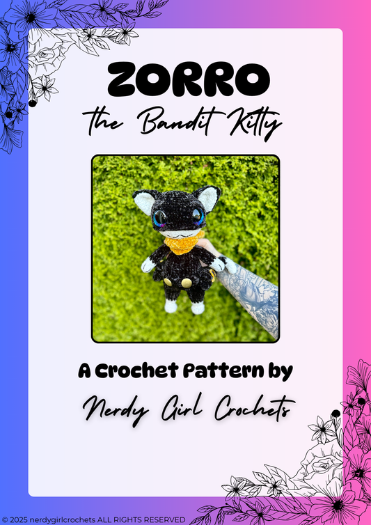 Zorro the Bandit Kitty Crochet Pattern