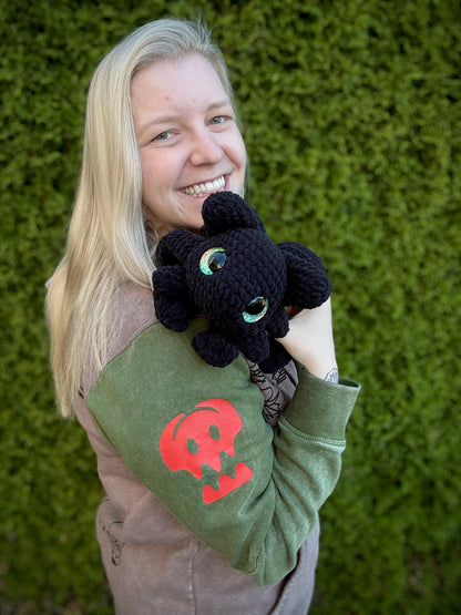 Toothless Dragon Crocheted Plushie