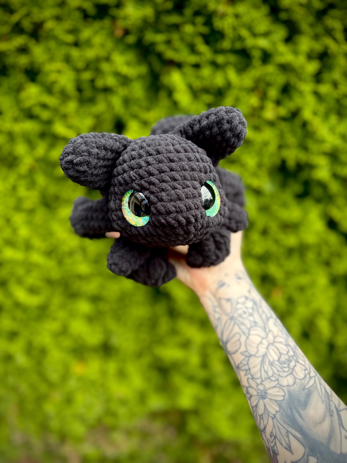 Toothless Dragon Crocheted Plushie