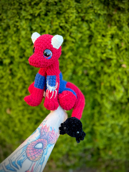 Spidey Dino Crocheted Plushie