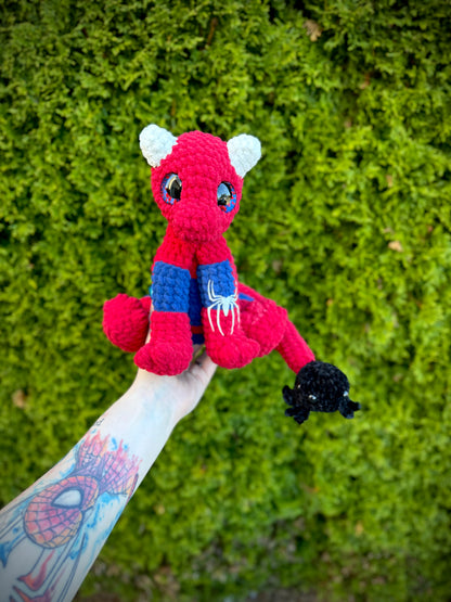 Spidey Dino Crocheted Plushie