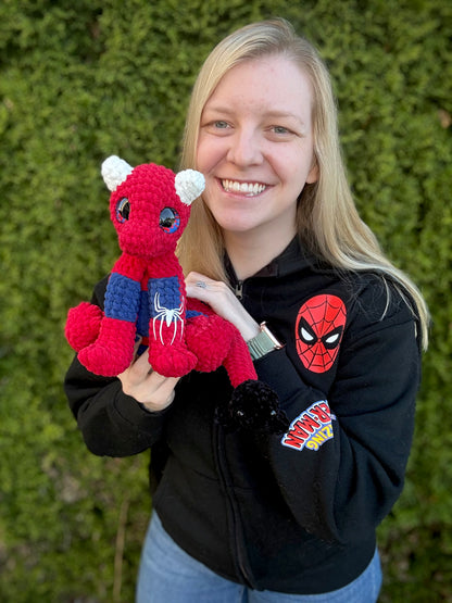 Spidey Dino Crocheted Plushie