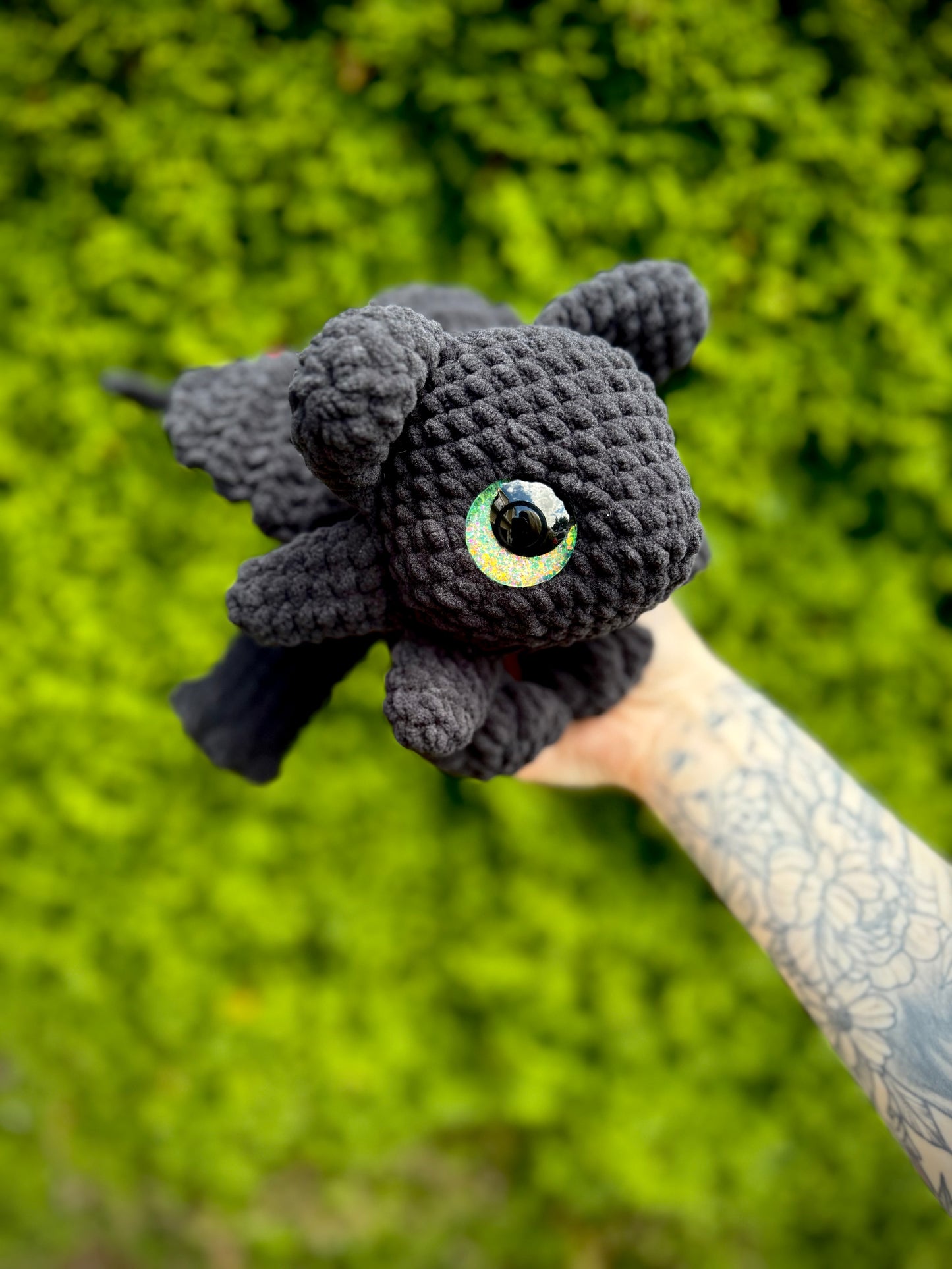 Toothless Dragon Crocheted Plushie