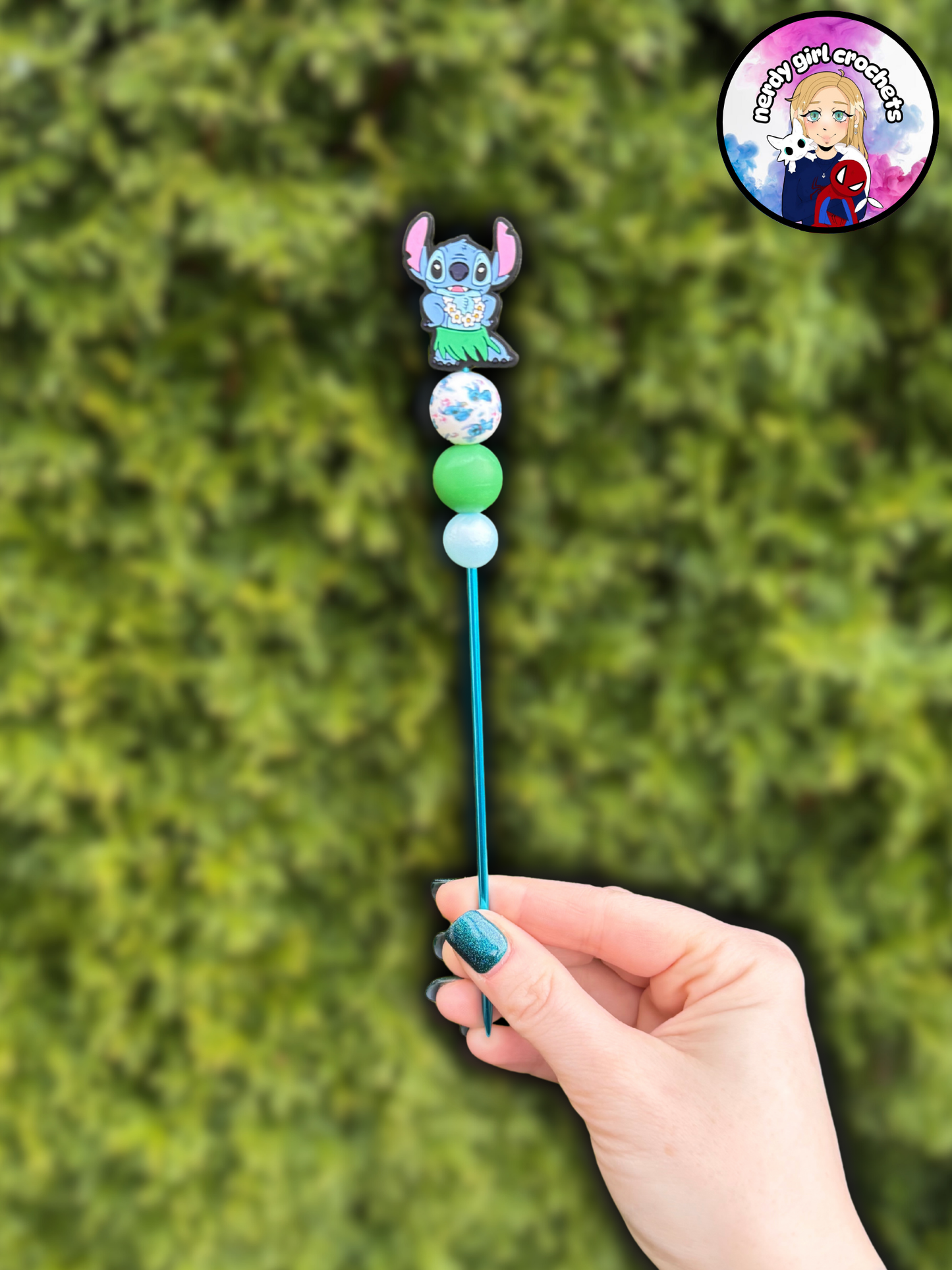 Dancing Blue Alien Sewing Stick