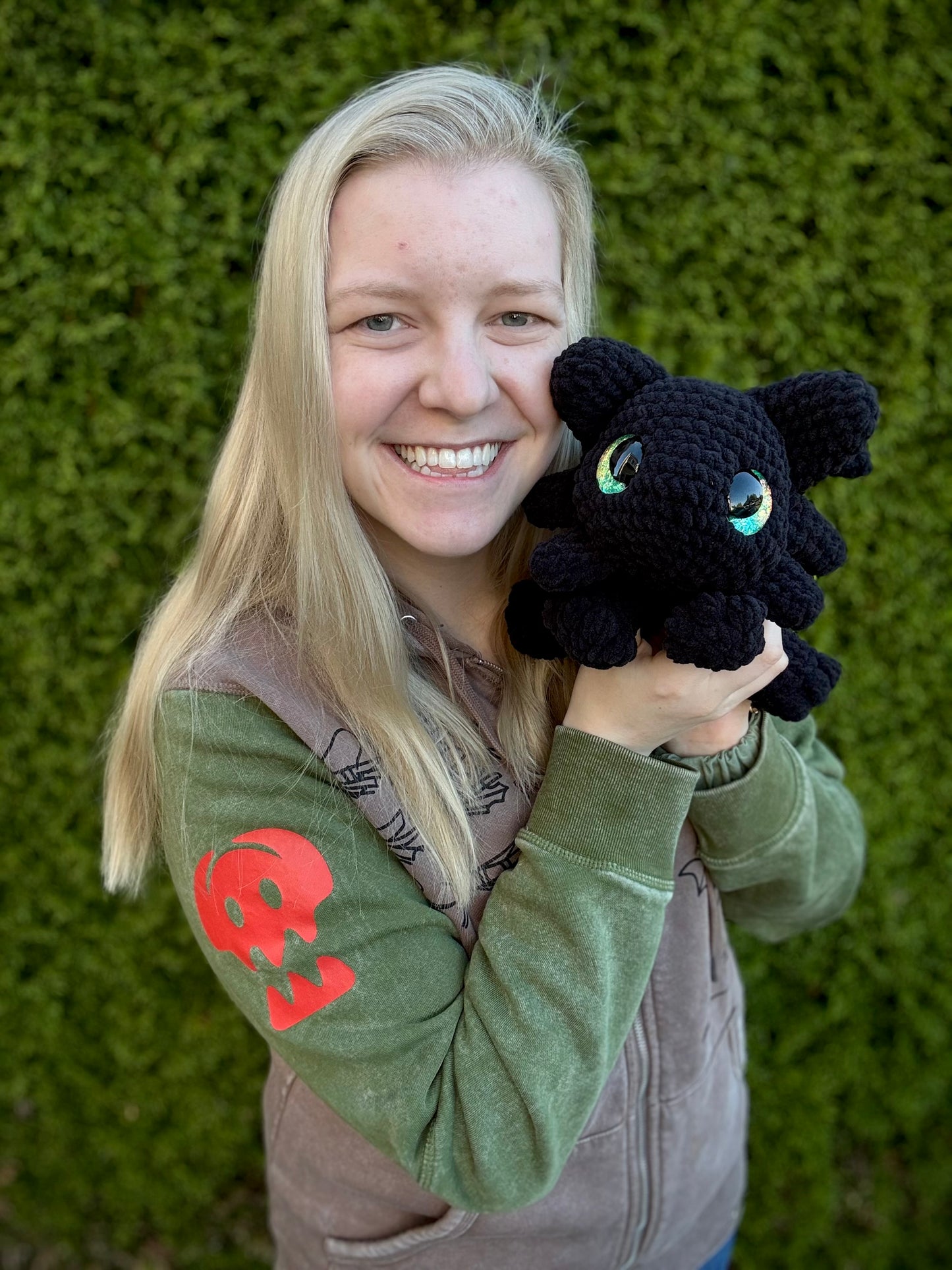 Toothless Dragon Crocheted Plushie