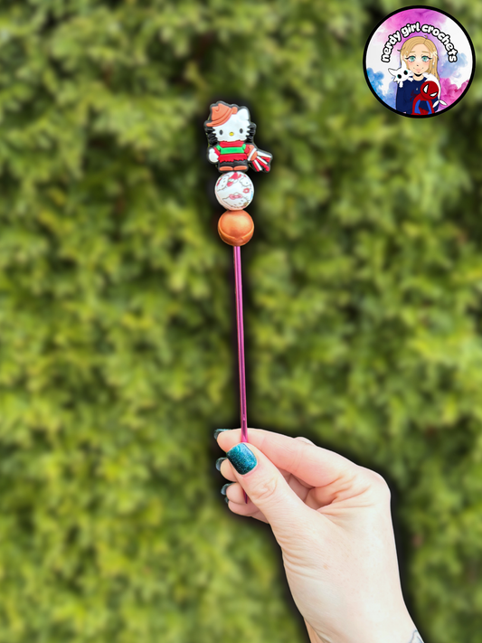 Horror Movie Kitty Sewing Stick