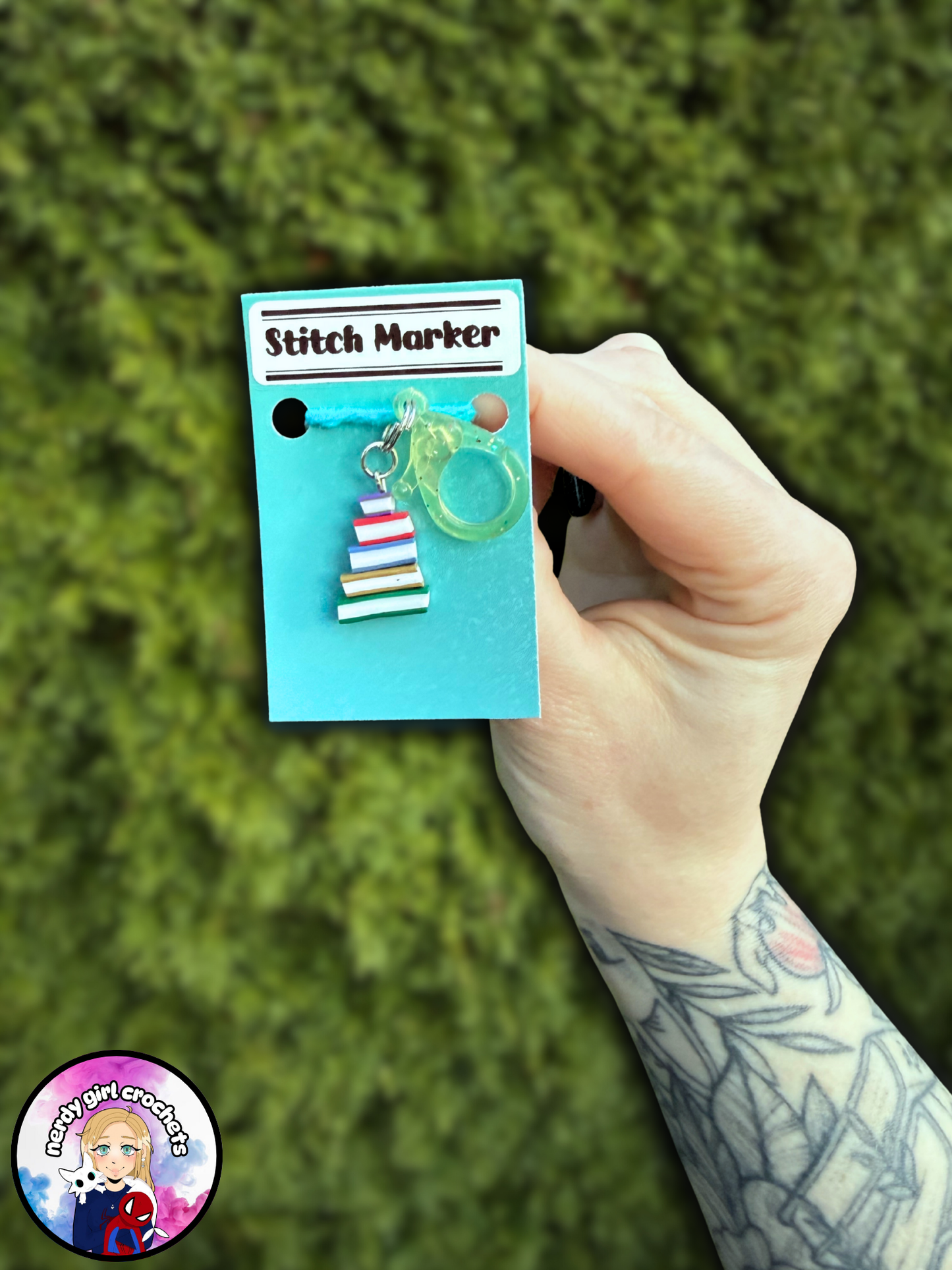 Stack of Books Stitch Marker