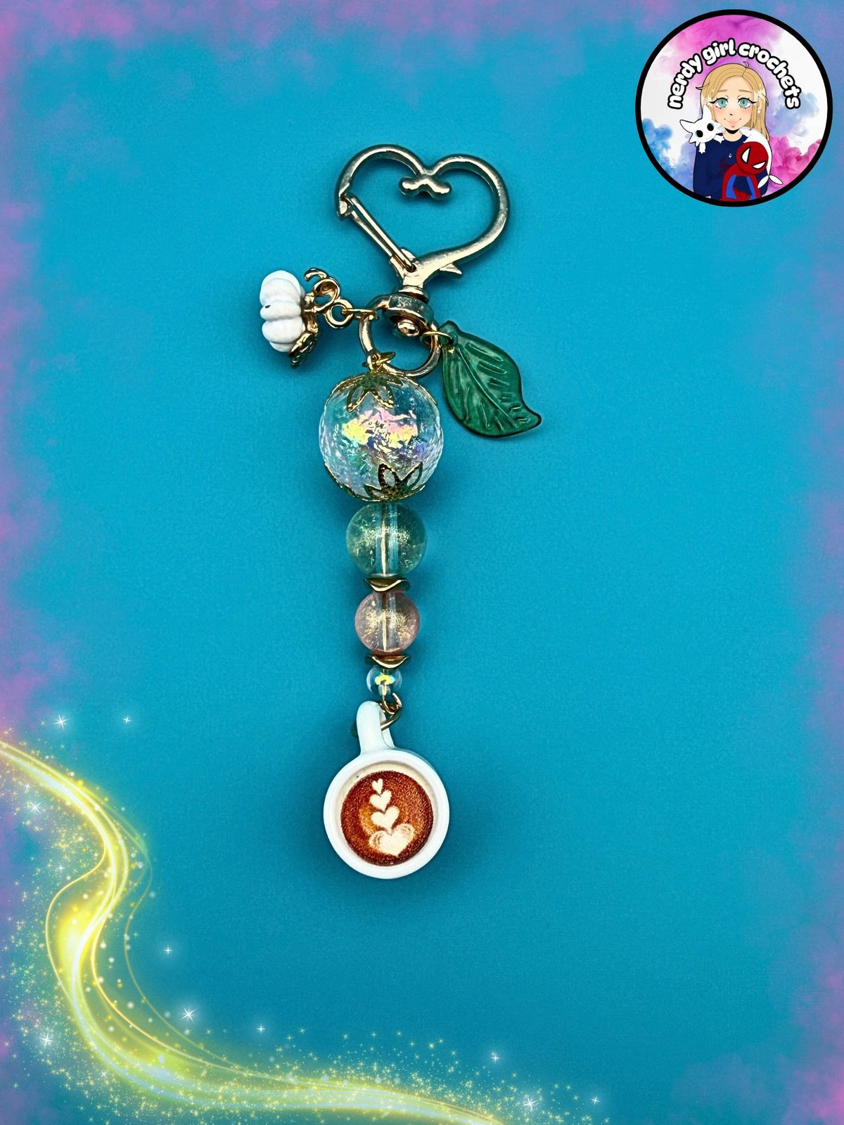 Pumpkin Spice Latte Keychain