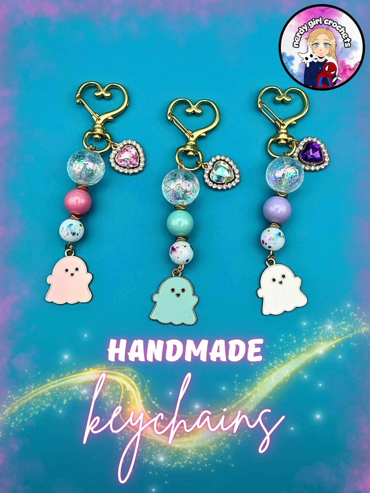 Cute Ghost Keychain