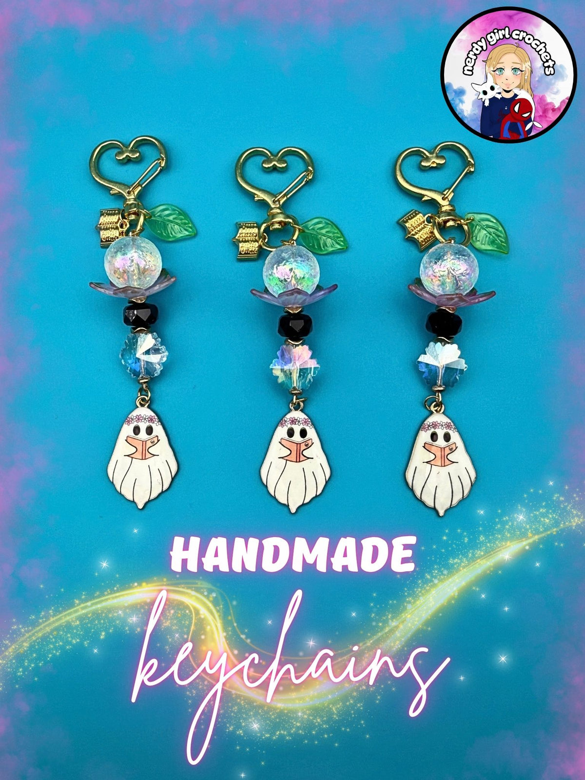 Reading Ghost Keychain
