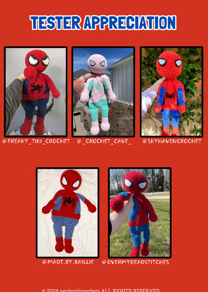 Web Slinger Hugger Snuggler Crochet Pattern